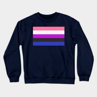 Genderfluid Pride flag Crewneck Sweatshirt